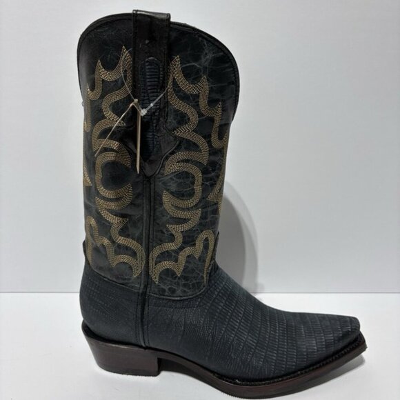 Dingo Men’s The Duke Navy Leather Western Boots, Size 7 D main image 7